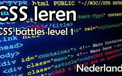 CSS leren | cssbattles nederlands #1