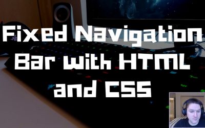 Fixed Navigation Bar with HTML and CSS