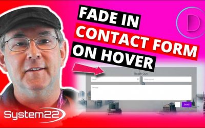 Divi Theme Fade In Contact Form On Hover Using CSS 👈👍👍👈