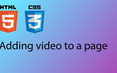 HTML & CSS 2020 Tutorial 8 – Add video to your page