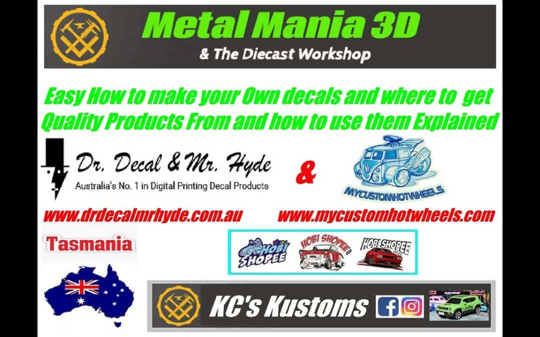 Do It Yourself – Tutorials – Easy Tutorial on how to make your Own Decals for your Projects & More EP #105 MA15+ Only