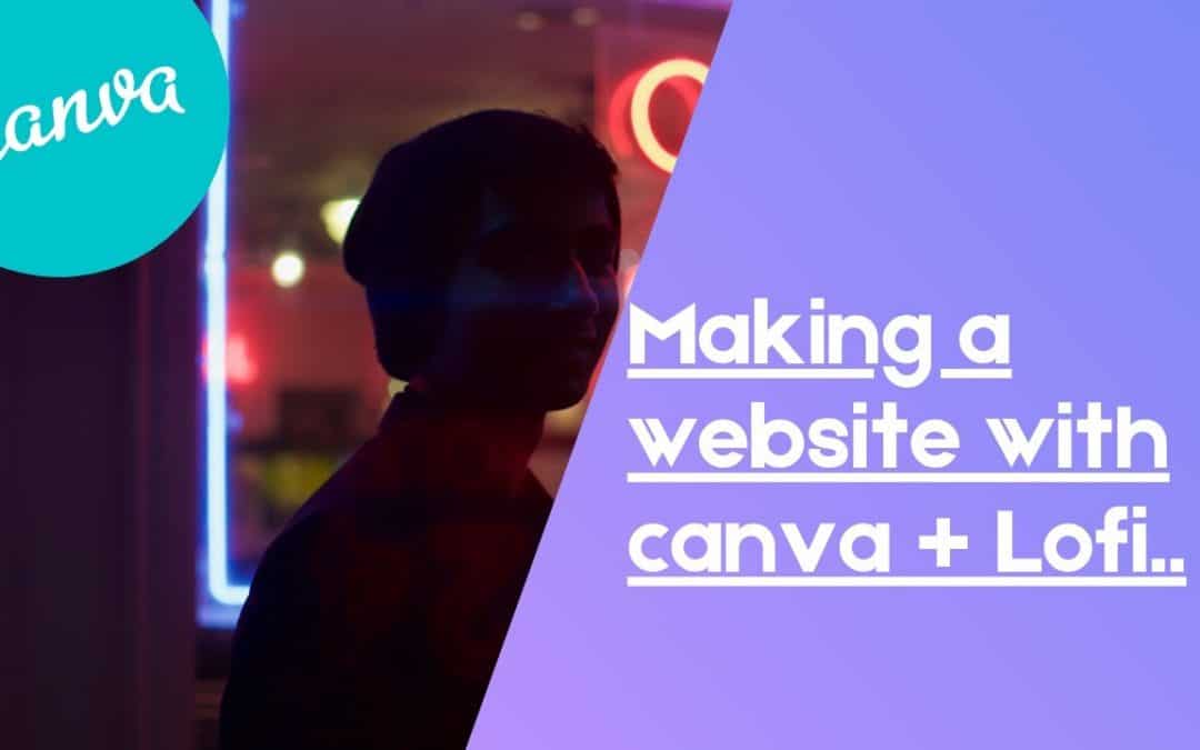 Do It Yourself – Tutorials – WATCH ME CREATE A WEBSITE WITH CANVA + LOFI