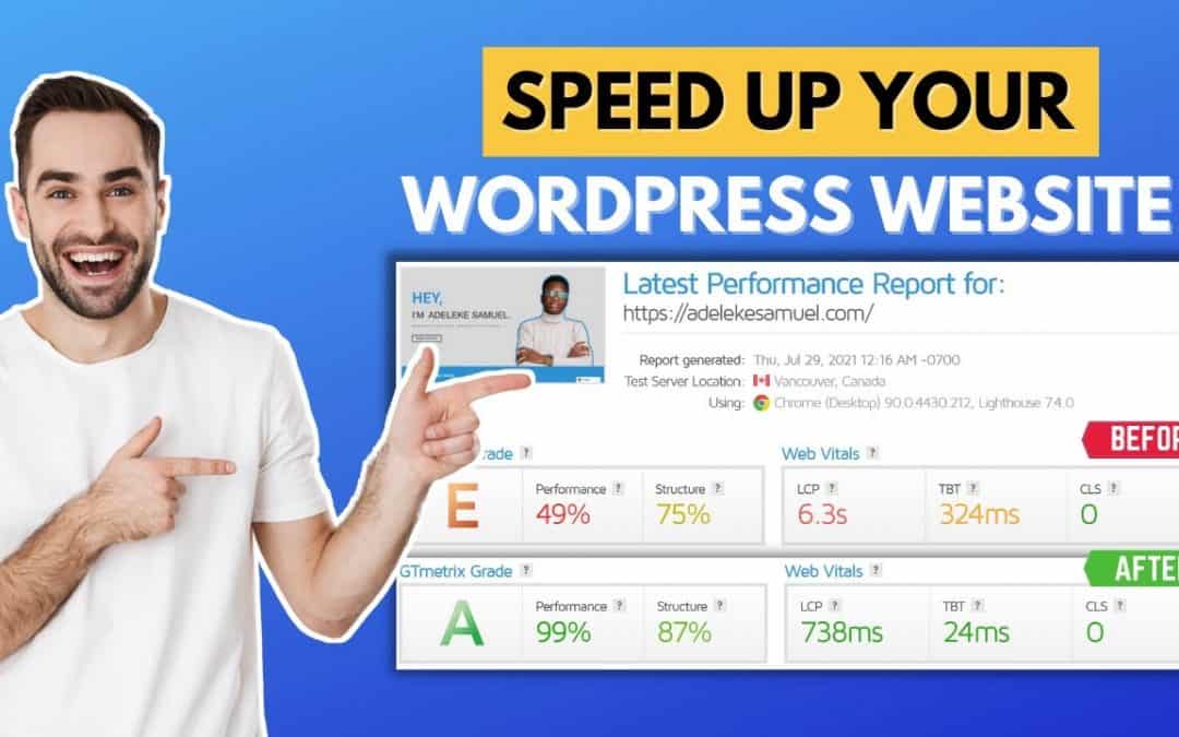 WordPress For Beginners – Easy ways to speedup your WordPress website | step-by-step 2021 Tutorial