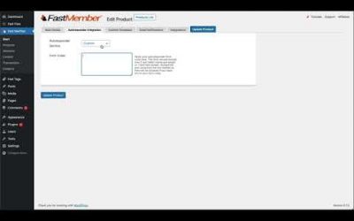 WordPress For Beginners – Fast Member Product Settings Overview – WordPress Membership Plugin