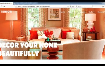 How to create a Interior Design Website part1