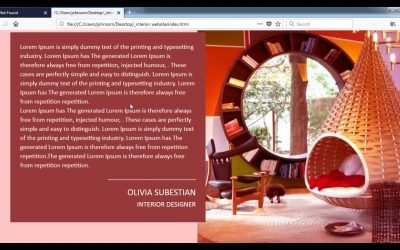 How to create a Interior Design Website part3