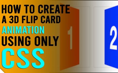 How to Create a Pure CSS 3D Flip Card Animation without JavaScript