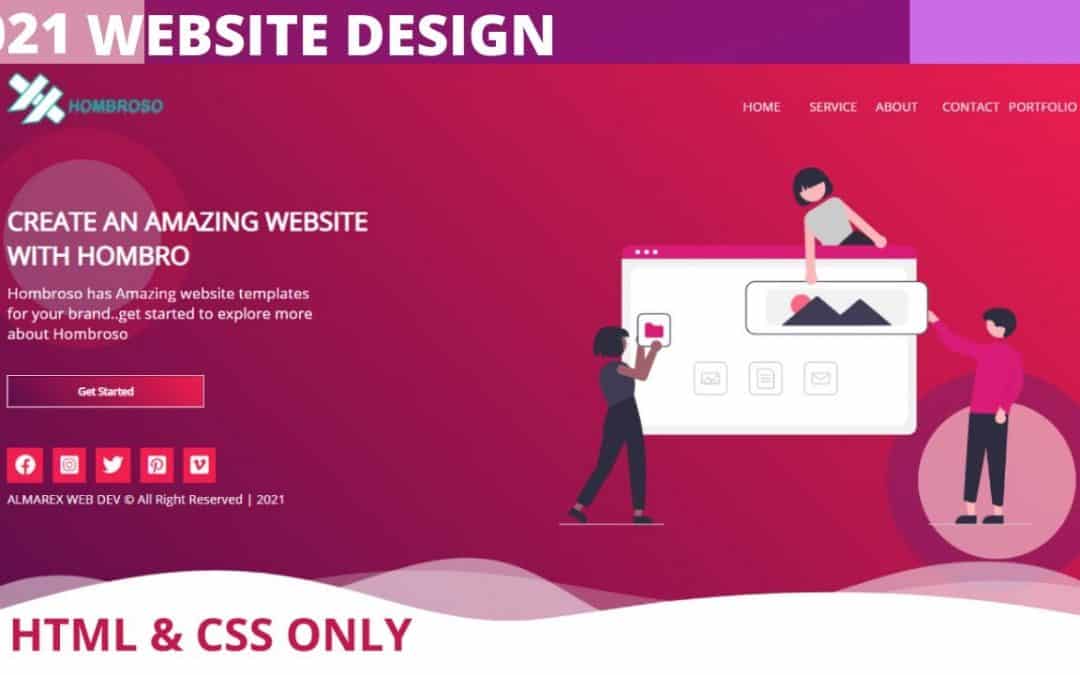 How To Make Website Using HTML & CSS | Modern Web Design Tutorial