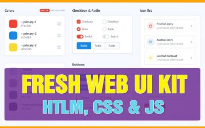 Fresh Front End Web UI Kit Using HTML, CSS & JavaScript | Code Learning Studio