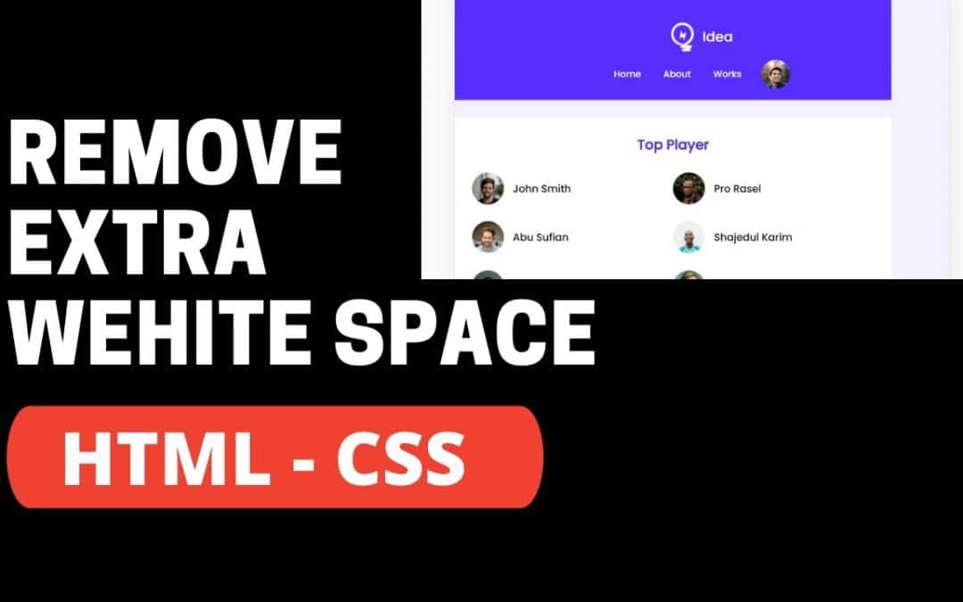 How to Remove Extra White Space from HTML CSS Website –  Mobile or Tab