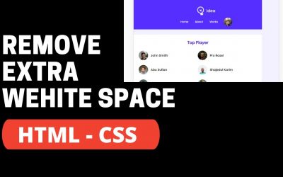 How to Remove Extra White Space from HTML CSS Website –  Mobile or Tab