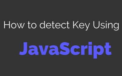 How To Detect Key Code Using HTML CSS and JavaScript