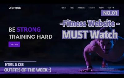 How to Make a Website Free Html and Css | Gym Fitness Website | Easy Tutorials | Creative Designer