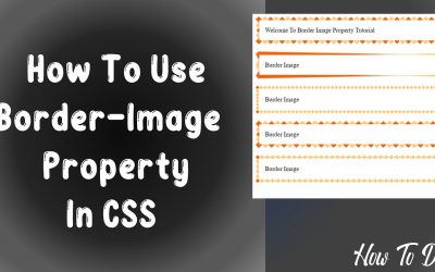 How To Use Border Image Property In CSS