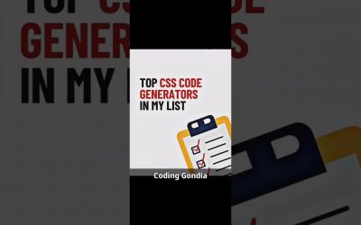 Top CSS Code Generators ..#shorts #CSS #CodingGondia