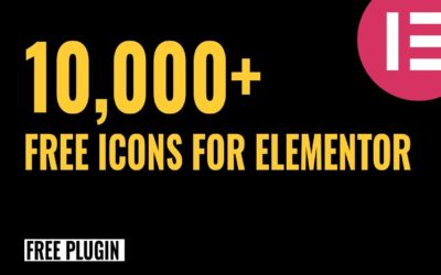 📢10,000 Free Icons for Elementor | Free Addon Plugin