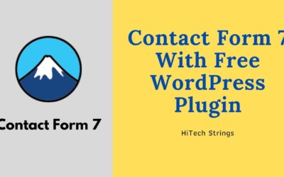 Contact Form 7 With Free WordPress Plugin | Email Settings [2021]