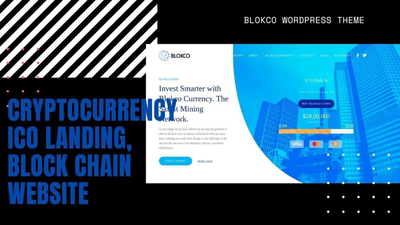 Cryptocurrency ICO Landing Website | Blockchain Consulting ICO Advisor  | Blocko WordPress Theme