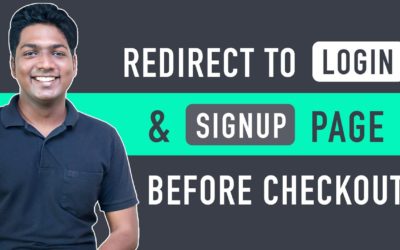 How To Add Login & Signup Page Before Checkout