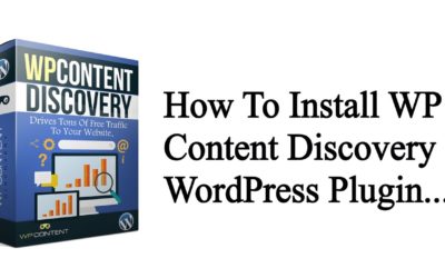 How To Install WP Content Discovery WordPress Plugin