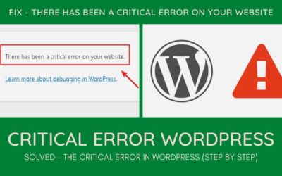 How to Fix The Critical Error in WordPress (Step by Step) “Critical Error On Your Website”