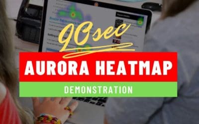 Installed in 15 seconds, free WordPress plugin Aurora Heatmap 90 second demo