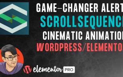 Scrollsequence – Cinematic Animation for Elementor and WordPress – FREE Plugin with Pro Features