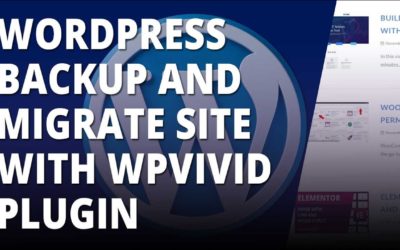 WordPress Backup And Migrate Site With WPvivid Plugin