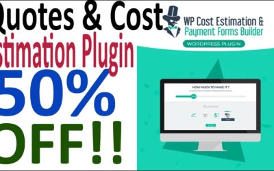 50% Off Discount – Best WP Quotes & Cost Estimation Payment Form Builder