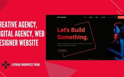 Create Creative Agency, Digital Agency, Web Designer, Branding Website | Leverage WordPress Theme