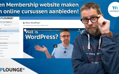 Een online cursus website maken met MemberPress