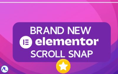 Elementor scroll snap explained!