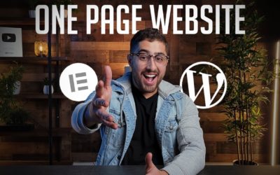 How To Create a One Page Website for a Small Business | Step-By-Step WordPress Tutorial