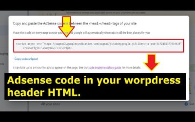 How to Add Google AdSense Verification Code in Blog  How to add Adsense CODE to WordPress