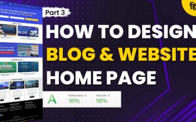 How to Design a Blog Homepage Using WordPress and Elementor | Blogging & Affiliate Marketing Course