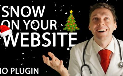 How to add Falling Snow to Your Website! ❄🎄🎅