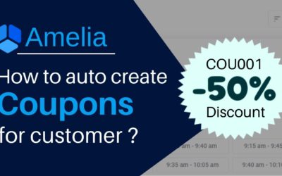 How to auto create coupons for customer |  Amelia Appointment Booking