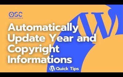 How to update copyright in wordpress with a simple free plugin