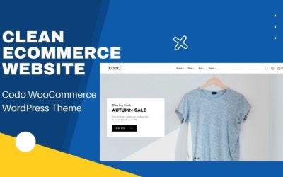 Minimal eCommerce Website | Clean Design Modern WooCommerce Theme | Codo WordPress Theme