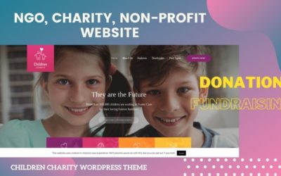 Nonprofit, NGO & Fundraising Website | Children Charity Website |  Children Charity WordPress Theme