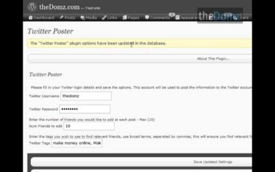 WORDPRESS TWITTER POSTER PLUGIN!! AUTOMATICALLY POST ARTICLES TO WORDPRESS FREE!!