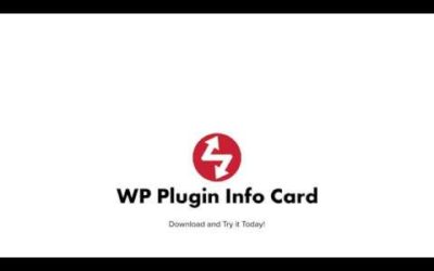 WP Plugin Info Card Tutorial