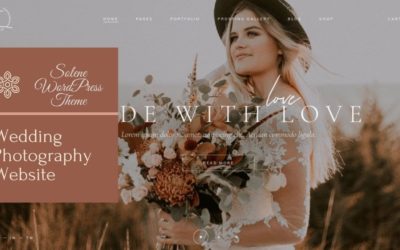 Wedding Photography Website | Professional Photographer Portfolio Website | Solene WordPress Theme