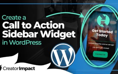 Add a 'Call to Action' Sidebar Widget – No Plugin Required! (WordPress Tutorial)