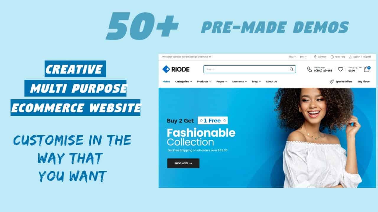 Creative Multi-Purpose eCommerce Website | Professional WooCommerce Theme | Riode WordPress Theme