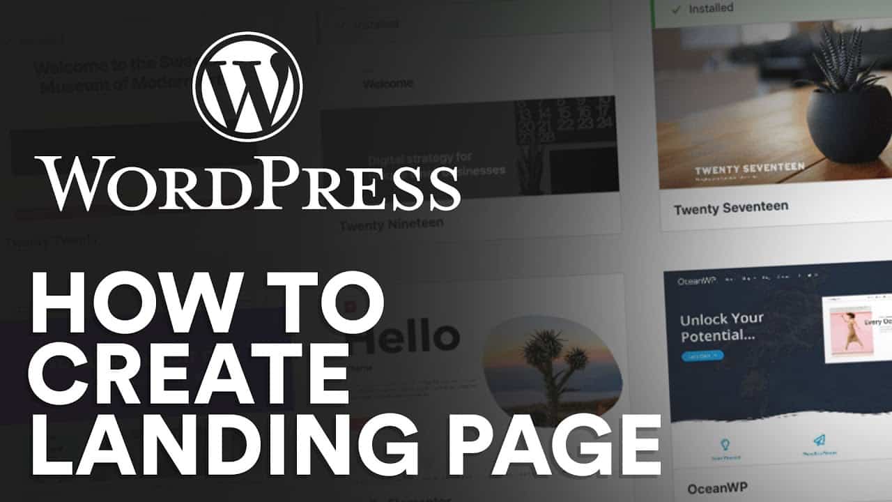 How to Create Landing Page On WordPress 2022 (For Beginners)