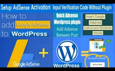 How to Paste  Adsense Code to WordPress 2019 – Adsense Activation