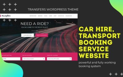 Taxi Hire Service Website | Car Rental & Transport Template | Transfers WordPress Theme