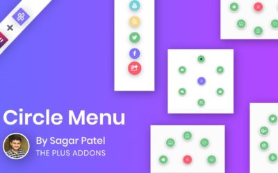 Circle | In Line | Half Circle | Fixed Navigation | CTA Menu using The Plus Addons for Elementor