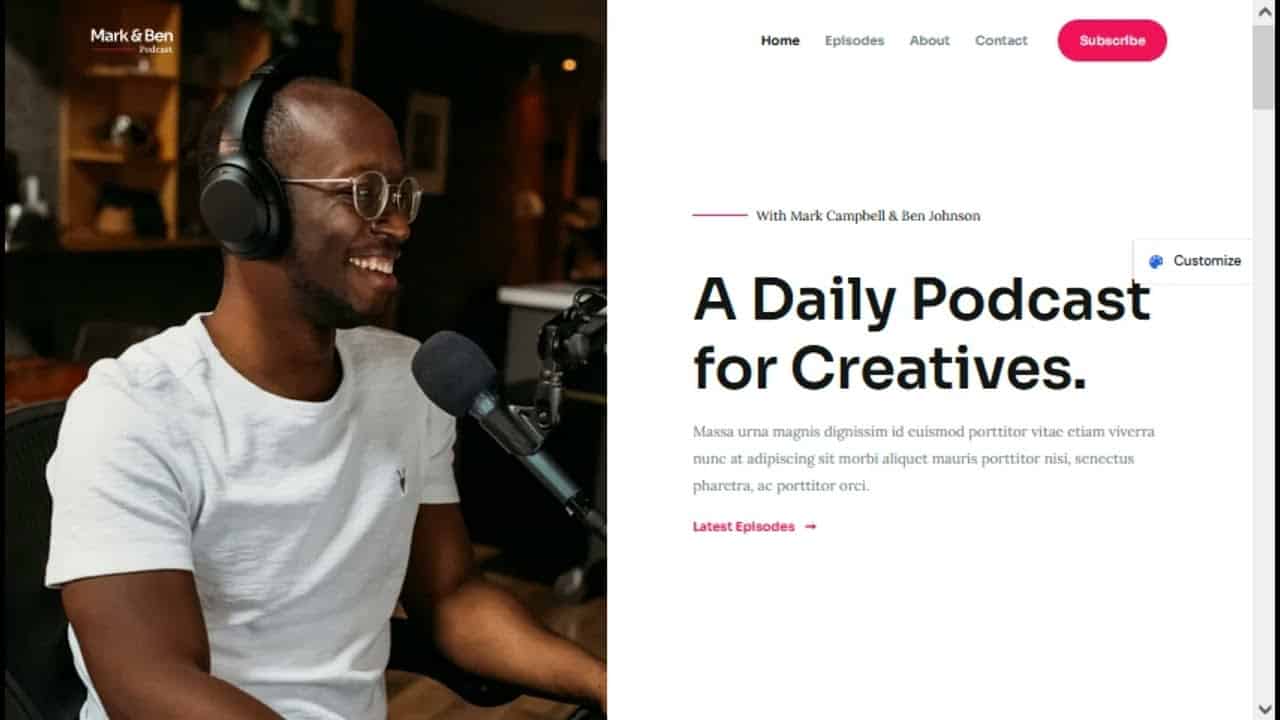 Creative Podcaster   Astra WP Theme   WordPress Theme Preview